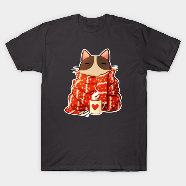 Cosy Cat T-Shirt by Extra Ordinary Comics